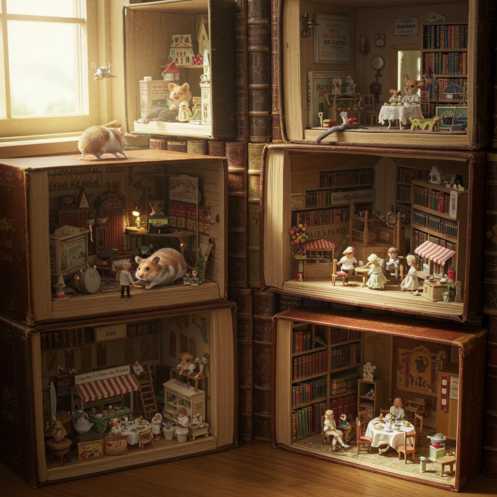 귀여운 동물 얼굴 아이콘이 슬롯생강 감성과 어우러진 모바일 UI 디자인 화면