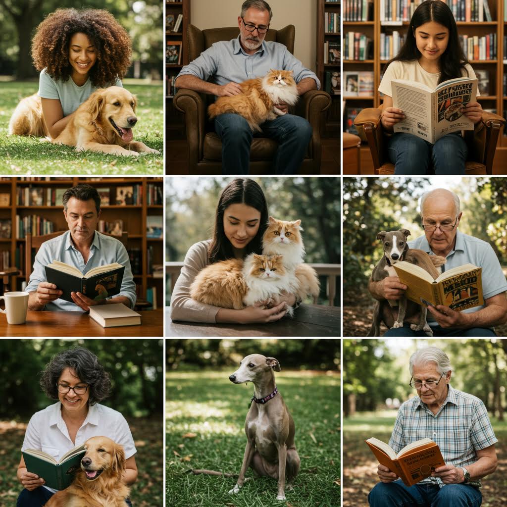 세대와 반려의 온기가 함께 머무는 독서의 장면 속에서 온카스터디의 배움이 잔잔히 스며드는 인상