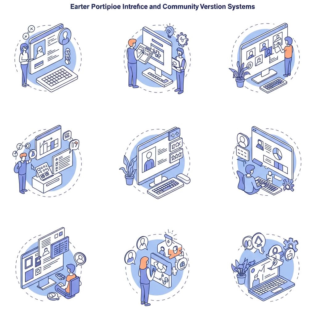 여러 화면을 잇는 인터페이스 흐름 속에서 분석 구조를 연상시키는 온카스터디가 부드럽게 스며드는 구성 모습